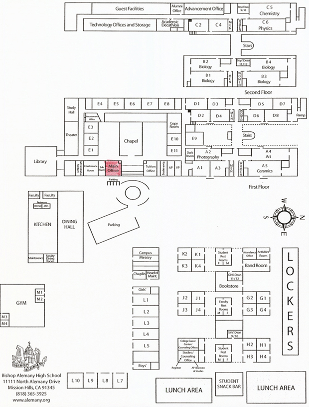 Detailed Campus Map of DeSales University